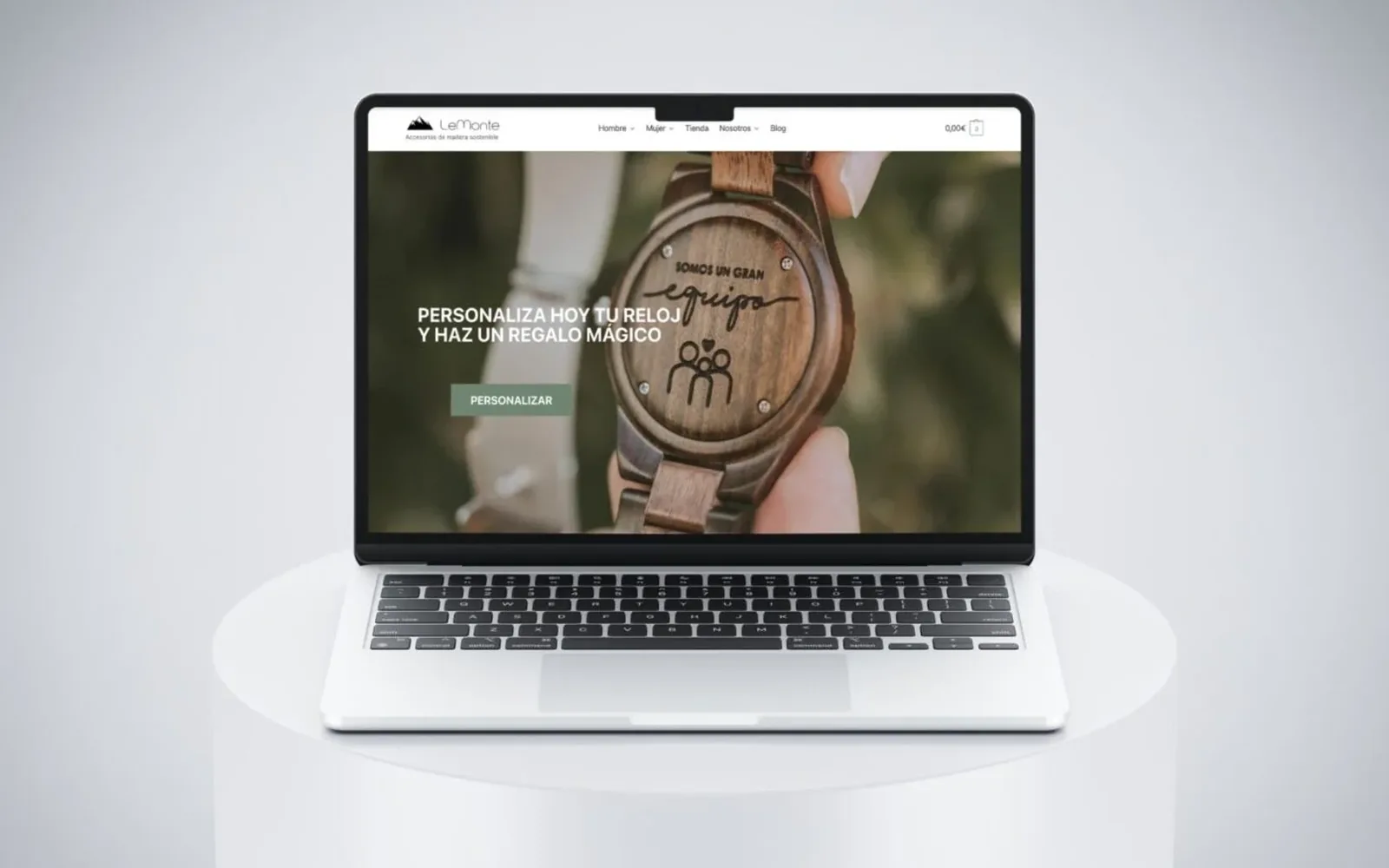 Tienda online diseñada por Vendit Media, vista en portátil
